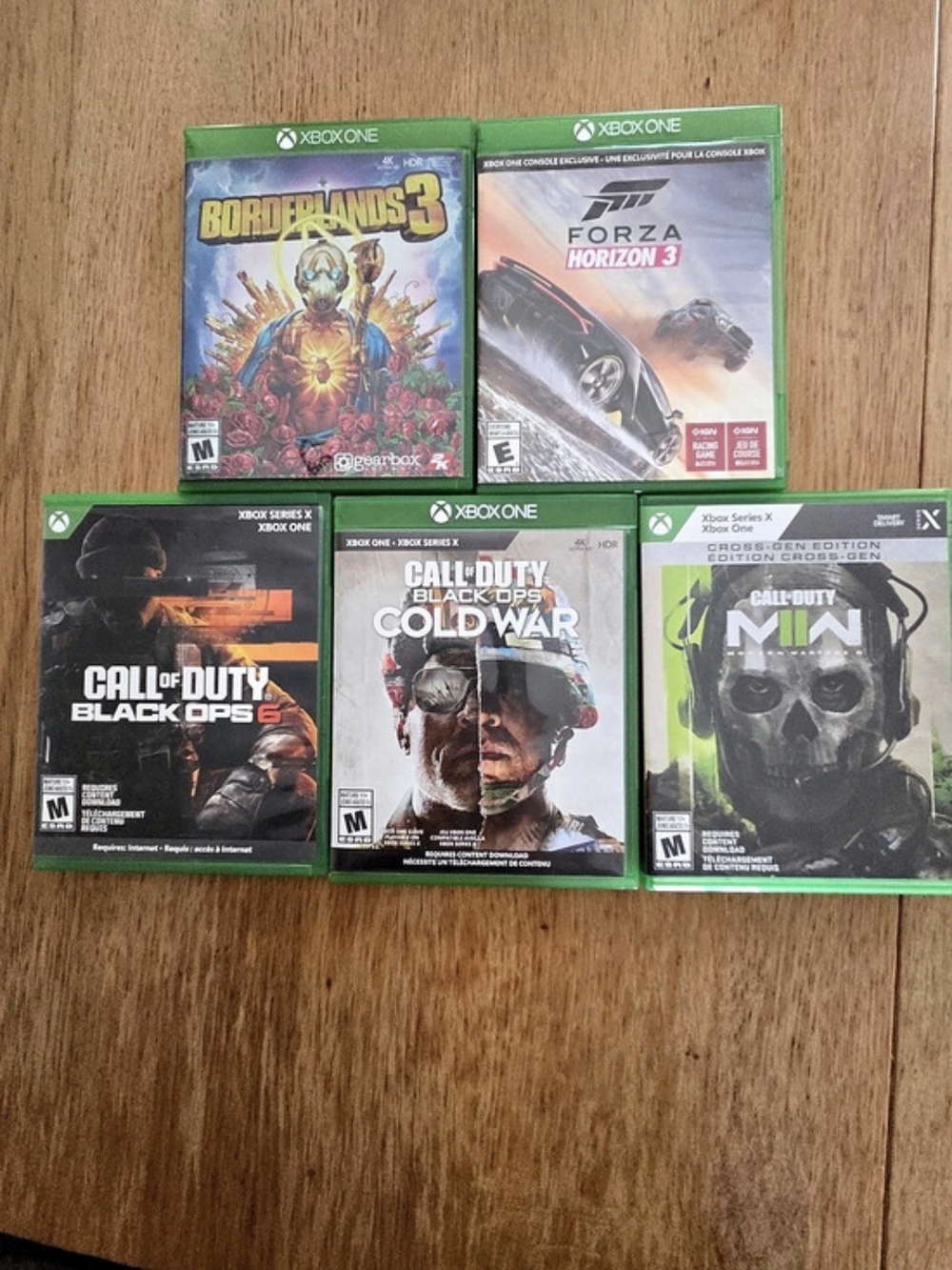 Xbox One game lot: Call of Duty Black Ops 6, Call of Duty Black Ops, NFS PS +